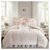 Desiree Cotton Percale Comforter Bedding Set With Euro And Bedskirt Blush - Madison Park -Bedding Promotion GUEST 443ba9bc 416b 4e3a 829e 94cd420e1869