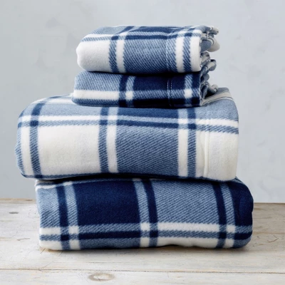 Great Bay Home Extra Plush Plaid Fleece Warm & Cozy Sheet Set 5 Great Bay Home Extra Plush Plaid Fleece Warm & Cozy Sheet Set - Image 3