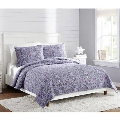 Vera Bradley Kaleidoscope Pillow Sham Purple 3 Vera Bradley Kaleidoscope Pillow Sham Purple