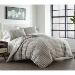 City Scene Full/Queen Sherman Duvet Cover Set Gray -Bedding Promotion GUEST 49ea7338 afa1 40e8 8563 c8e8f2beb0fe
