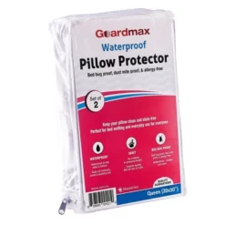 Guardmax Waterproof Queen Pillow Protector With Zipper – (2 Pack) -Bedding Promotion GUEST 4b415bb8 b04b 4046 87e8 1fd88fc580ee
