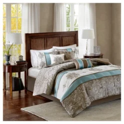 Sharon 7pc Polyester Jacquard Comforter Bedding Set With Bedskirt 17 Sharon 7pc Polyester Jacquard Comforter Bedding Set With Bedskirt -Bedding Promotion GUEST 4d6d9da0 52c8 4dea a832 0c0b9c424e86