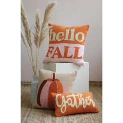 Shiraleah "Hello Fall" Pink And Orange Decorative Pillow -Bedding Promotion GUEST 4e58dbe4 532f 4d92 b40b b0d4fa5814be