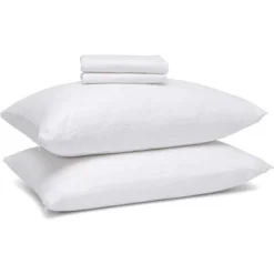 Circles Home 100% Cotton Breathable Pillow Protector With Zipper - (6 Pack) -Bedding Promotion GUEST 4e928ee0 b6d2 42f1 846e 2e94e749fcfb 2