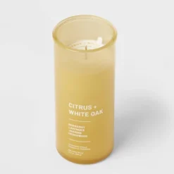 Wellness Jar Citrus And White Oak Candle Yellow - Threshold™ -Bedding Promotion GUEST 4f867f15 ed49 4002 b0aa a669af9a9d37
