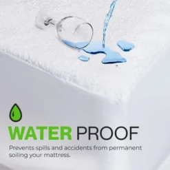Mattress Protector With Zipper By Guardmax. Terry Cotton Waterproof, Bed Bug Proof, Soft & Comfortable Mattress Encasement With Deep Pockets. -Bedding Promotion GUEST 50890b62 095e 4567 92f8 75199eb8dfa2
