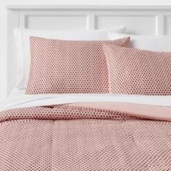 Strawberry Print Reversible Microfiber Comforter & Sheet Set Light Pink - Room Essentials™ -Bedding Promotion GUEST 509e45d1 864d 4b14 8596 d95b17988f3b