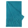 PiccoCasa 100% Acrylic Knit Wave Pattern Soft Tassels Fringe Lightweight Blanket -Bedding Promotion GUEST 5102a88f 82b5 4c42 a4cd e75b6c47cce1