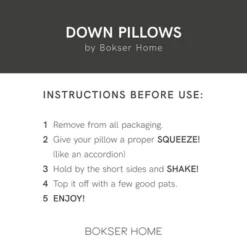 Medium 700 Fill Power Luxury White Duck Down RDS Certified Machine Washable White Bed Pillow | BOKSER HOME 17 Medium 700 Fill Power Luxury White Duck Down RDS Certified Machine Washable White Bed Pillow | BOKSER HOME -Bedding Promotion GUEST 51c11ec2 be90 4f18 9198 c51f7ce1825f