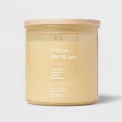 Wellness Jar Citrus And White Oak Candle Yellow - Threshold™ -Bedding Promotion GUEST 51de7eb0 bd7c 4e8e b79b 9ae5ec48b1d3