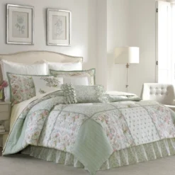 Green Harper Comforter Set - Laura Ashley -Bedding Promotion GUEST 529e5b15 5cc8 43e6 8511 75d18fd1a4cd