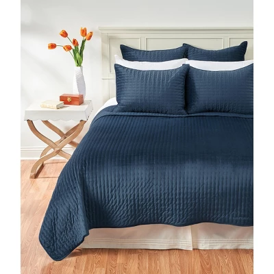 C&F Home 26" X 26" Lapis Velvet Euro Sham 5 C&F Home 26" X 26" Lapis Velvet Euro Sham - Image 3