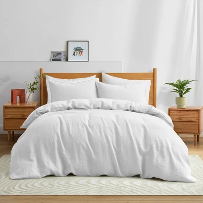 Peace Nest Modern Style Linen Duvet Cover Set 3 Peace Nest Modern Style Linen Duvet Cover Set