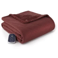 Micro Flannel Reversible Electric Throw Blanket 62" X 84" By Shavel Home Products -Bedding Promotion GUEST 572c786e 9cf1 4aab bb24 1d7503f085d7