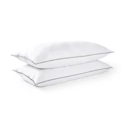Cheer Collection Set Of 2 Organic Kapok Bed Pillows And Sham Inserts With Plush Microfiber Shell -Bedding Promotion GUEST 573b6493 bd78 45b5 8d17 0695e7f4e04c