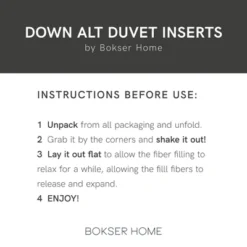 Premium All Season Down Alternative Duvet Comforter Insert | BOKSER HOME -Bedding Promotion GUEST 577932ae 7cf1 4faa 9713 265e910eb4f1
