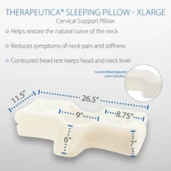 Therapeutica Orthopedic Sleeping Pillow, Helps Spinal Alignment & Neck Support 11 Therapeutica Orthopedic Sleeping Pillow, Helps Spinal Alignment & Neck Support -Bedding Promotion GUEST 57c920ae dc01 4331 8874 6ad7d0f74ced