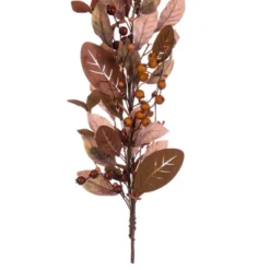 Vickerman 5' Artificial Light Brown Fall Berry And Wood Leaf Garland -Bedding Promotion GUEST 587fd902 9529 4840 9a93 e93d45bbd4d5