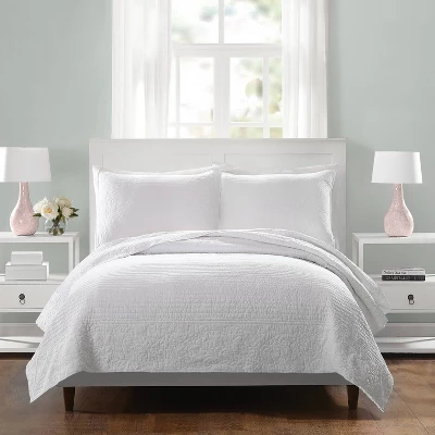 Standard Laos Lily Pillow Sham White - Vera Bradley 3 Standard Laos Lily Pillow Sham White - Vera Bradley