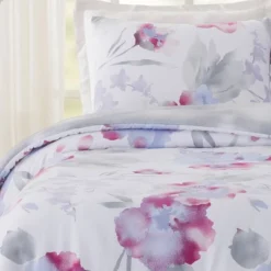 Teen Modern Luxe Floral Comforter Set Pink/Gray/Blue - Makers Collective -Bedding Promotion GUEST 59861658 4d22 45b2 9ace 34a90b2302c4