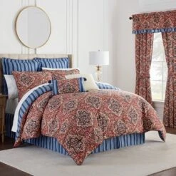 Euro Tabriz Sham Blue - Waverly -Bedding Promotion GUEST 5b6f54e6 756a 4a16 b7e7 7c61e0e74270