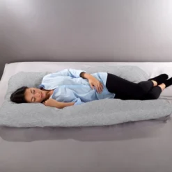 100% Cotton Jersey U-Shaped Pillow Cover-58", Gray -Bedding Promotion GUEST 5d6cf9b1 ca9d 4e70 9d78 dafb7f42e7a1