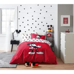 Saturday Park Disney Mickey Mouse Classic 100% Organic Cotton Duvet Cover & Sham Set -Bedding Promotion GUEST 5e588578 0597 4501 9a71 bc76584ebe03