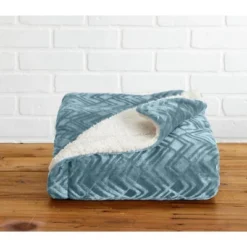 Great Bay Home Velvet Plush Fleece Reversible Warm And Cozy Bed Blanket -Bedding Promotion GUEST 5fea83a6 eb95 48a0 b02c 0532164aadab