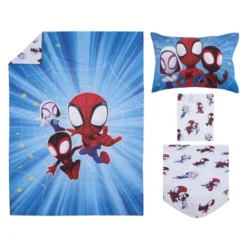 4pc Toddler Spidey And His Amazing Friends Reversible Bed Set 12 4pc Toddler Spidey And His Amazing Friends Reversible Bed Set -Bedding Promotion GUEST 6168fe06 8cce 4985 9198 024c05469b65