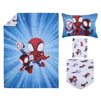 4pc Toddler Spidey And His Amazing Friends Reversible Bed Set 7 4pc Toddler Spidey And His Amazing Friends Reversible Bed Set - Image 5