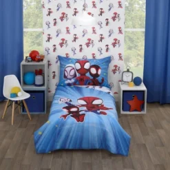 4pc Toddler Spidey And His Amazing Friends Reversible Bed Set 13 4pc Toddler Spidey And His Amazing Friends Reversible Bed Set -Bedding Promotion GUEST 63202cb6 9c80 4f68 a490 2537351e25db