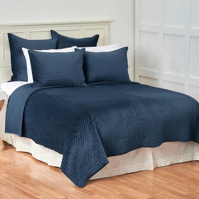 C&F Home 26" X 26" Lapis Velvet Euro Sham 4 C&F Home 26" X 26" Lapis Velvet Euro Sham - Image 2