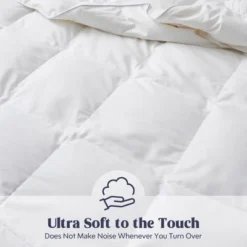 Peace Nest 360 Thread Count White Down Comforter Duvet Insert -Bedding Promotion GUEST 654bbf22 4782 416f 9dec 20b75b7b52a2