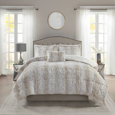 Madison Park Marselle Brushed Faux Fur Comforter Set 3 Madison Park Marselle Brushed Faux Fur Comforter Set