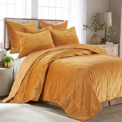Calabria Gold Standard Sham - One Standard Sham - Birch Hill By Levtex Home 4 Calabria Gold Standard Sham - One Standard Sham - Birch Hill By Levtex Home - Image 2