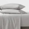 Queen Garment Washed Microfiber Solid Sheet Set Gray - Room Essentials™ -Bedding Promotion GUEST 6714a9c2 6540 4945 b25f d8fe8d325866 1