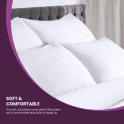 Hypoallergenic Microfiber Polyester 2-Piece Pillow Set - Blue Nile Mills 16 Hypoallergenic Microfiber Polyester 2-Piece Pillow Set - Blue Nile Mills -Bedding Promotion GUEST 68d91d9f ead5 4c41 9c6f 9579d2532aad