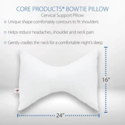 Core Products Bowtie Pillow- Neck & Head Support For Side & Back Sleeping -Bedding Promotion GUEST 695a6079 d292 4da0 a141 9fab50607a3f