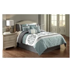 7pc Alex Comforter Set Blue & Gray - Riverbrook Home -Bedding Promotion GUEST 6a5dfdd8 db04 4770 96bb 717b57def497