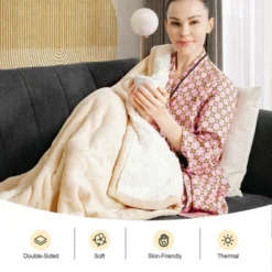 Tangkula Electric Blanket Heated Throw, Flannel Double Side Heating Blanket 50"x60" W/ 5 Heating Levels, Washable Cover White 18 Tangkula Electric Blanket Heated Throw, Flannel Double Side Heating Blanket 50"x60" W/ 5 Heating Levels, Washable Cover White -Bedding Promotion GUEST 6cf2aee0 c0da 482e 8e81 9a245b4d7168