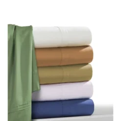 Long Staple Sateen Deep Pocket 4pc Solid Sheet Set 500 Thread Count - Tribeca Living®