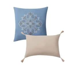 8pc Valore Medallion Coordinating Comforter And Quilt Set Blue - VCNY -Bedding Promotion GUEST 6fc55eea 9b37 42dc b615 bee6992168ed