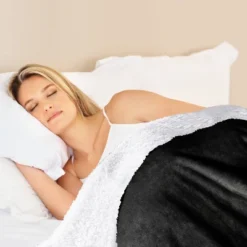 48" X 72" Reversible Sherpa Duvet Cover For Weighted Blanket Charcoal/Ivory - DreamLab 15 48" X 72" Reversible Sherpa Duvet Cover For Weighted Blanket Charcoal/Ivory - DreamLab -Bedding Promotion GUEST 7010d191 619f 466e 82a9 6ca98e5c4cbe