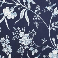 Laura Ashley 7pc King Branch Toile 100% Cotton Comforter Sham Bonus Set Blue -Bedding Promotion GUEST 71fba874 4167 4c25 97e5 1a3780ba96b3