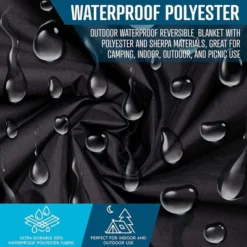 Zone Tech Faux Shearling Fleece Travel Blanket ,Grey Soft Plush Warm Comfortable Car Seat 59"x43” Blanket, Great For Winter, Home, Office And Camping -Bedding Promotion GUEST 75815c07 4e70 4386 a904 94841770b57c