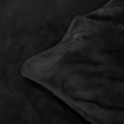 48" X 72" Reversible Sherpa Duvet Cover For Weighted Blanket Charcoal/Ivory - DreamLab 7 48" X 72" Reversible Sherpa Duvet Cover For Weighted Blanket Charcoal/Ivory - DreamLab - Image 5