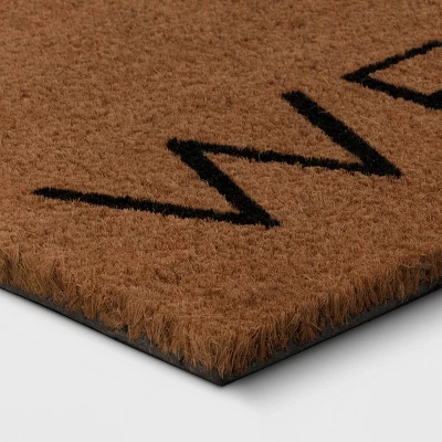 1'6"x2'6" 'Welcome' Pumpkin Coir Halloween Doormat Natural - Hyde & EEK! Boutique™ 4 1'6"x2'6" 'Welcome' Pumpkin Coir Halloween Doormat Natural - Hyde & EEK! Boutique™ - Image 2