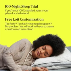 Coop Home Goods The Eden - Adjustable Memory Foam Pillow For Cool Sleepers -Bedding Promotion GUEST 76c9825b 45ee 4235 b8e5 b453c3510fd5