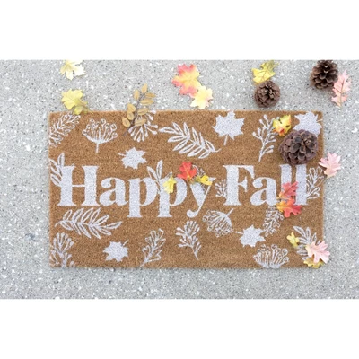 Shiraleah "Happy Fall" Doormat 3 Shiraleah "Happy Fall" Doormat
