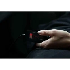 Zone Tech Car Travel Blanket – Black Premium Quality 12V Automotive Polar Fleece Material Great For Winter, Cold Days And Night Road Trips